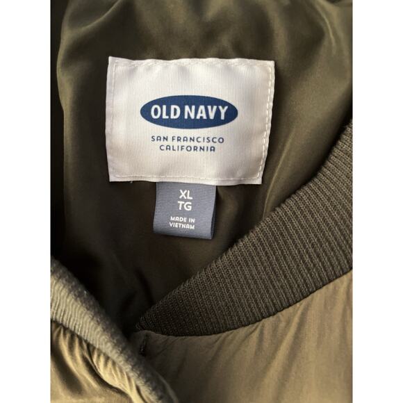Old Navy Quilted Jacket Women XL Olive Green Lightweight Outdoor Soft Cozy - Picture 3 of 9